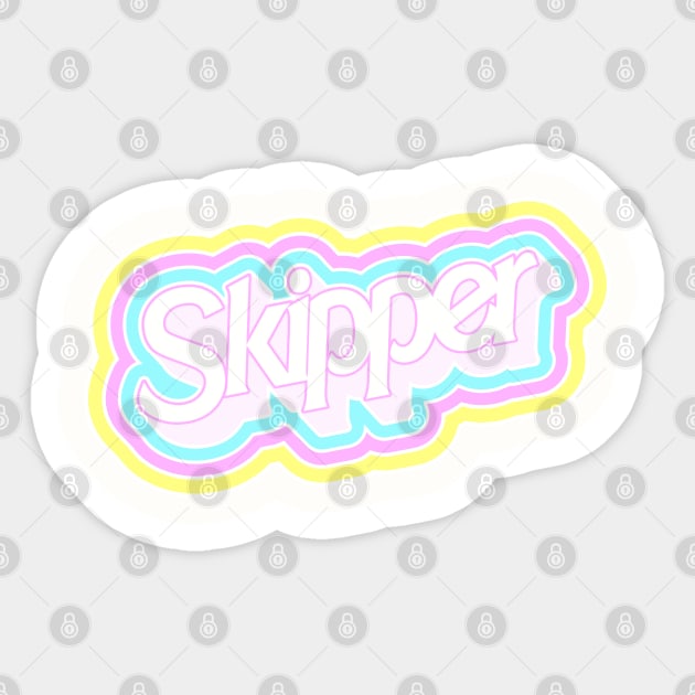 Skipper Sticker by darklordpug